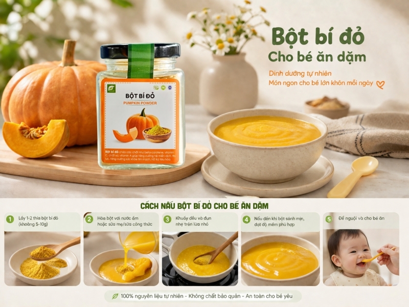 Bột Bí Đỏ 
