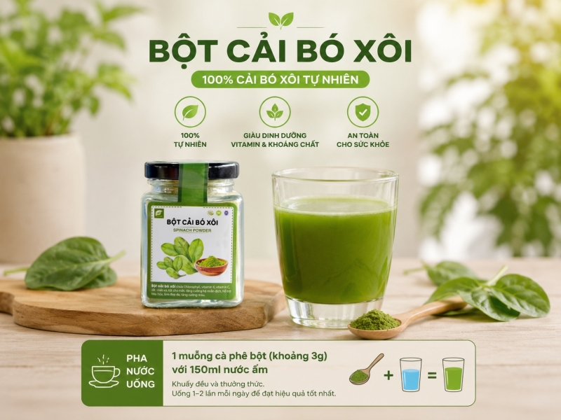 Bột Cải Bó Xôi