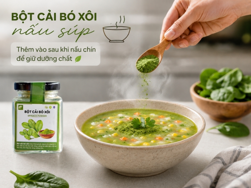 Bột Cải Bó Xôi