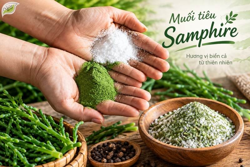 Muối Tiêu Samphire - Samphire Pepper Salt