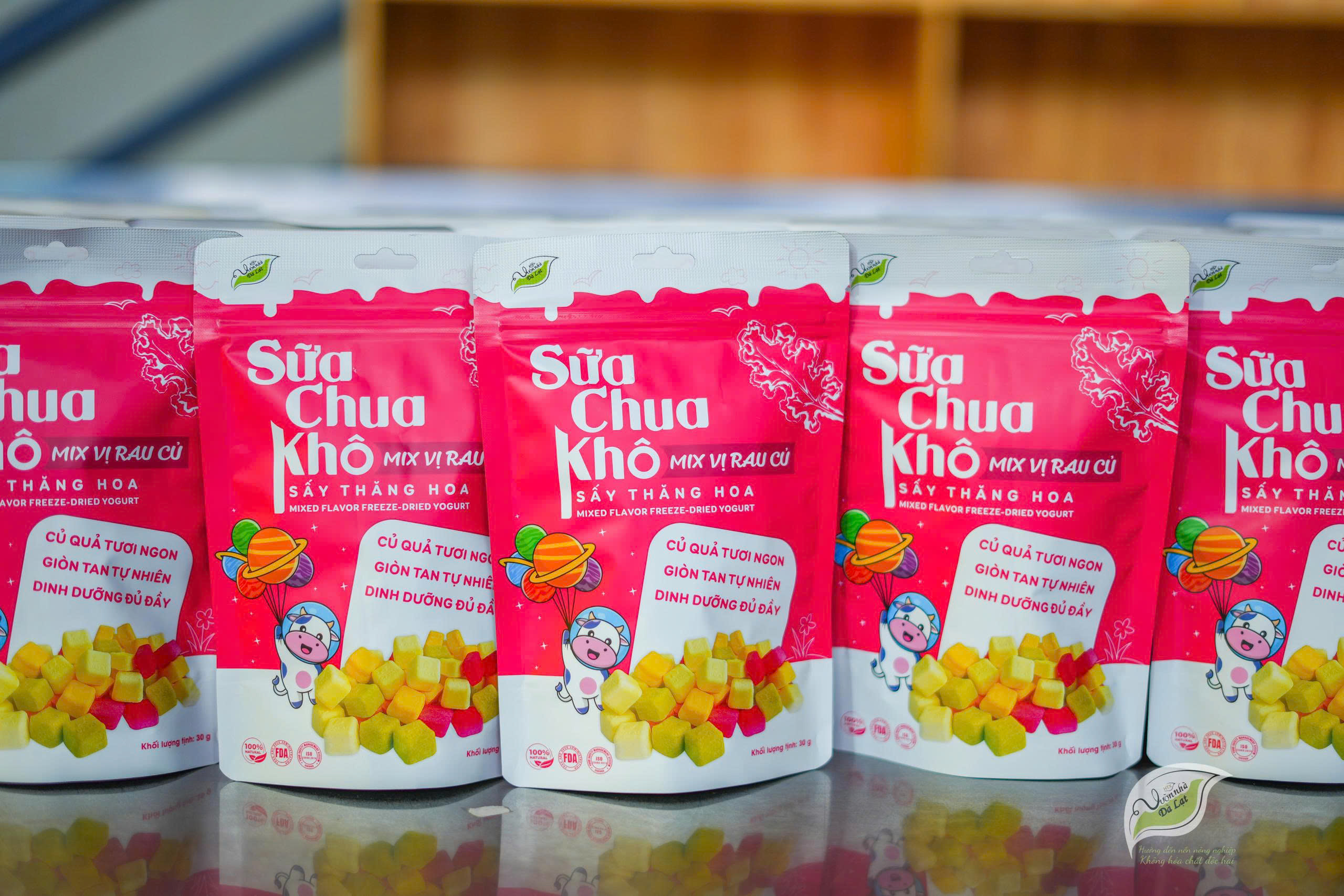 Sữa Chua Khô Mix Vị Rau Củ Sấy Thăng Hoa (7 vị)