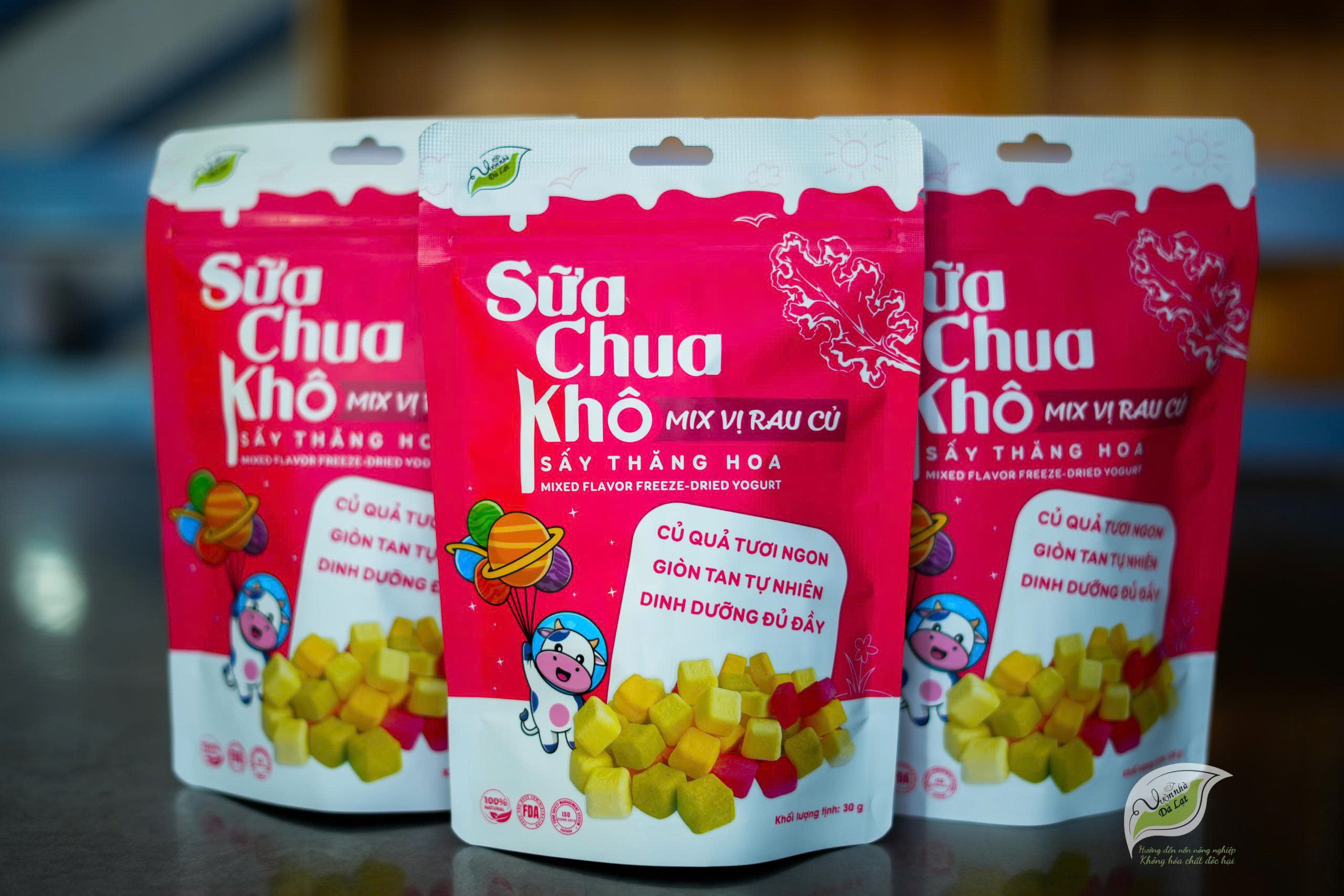Sữa Chua Khô Mix Vị Rau Củ Sấy Thăng Hoa (7 vị)
